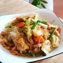 ผัดวุ้นเส้นหมูสับ plant based มังสวิรัติ