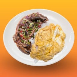 ข้าวไข่ข้นยำปลากระป๋อง