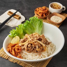 เส้นหมี่หมูสันคอเทอริยากิ