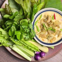 หลนปลาสลิด ชุดผักพื้นบ้าน
