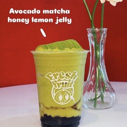 avocado matcha honey lemon jelly🥑🍯🐝