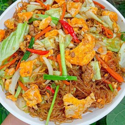 วุ้นเส้น ผัดไข่