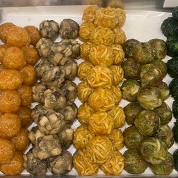 ไร้แป้งนึ่งเลือกไส้เองหกลูก