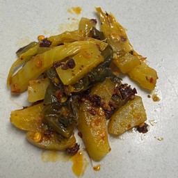 ผักกาดดองพริกผัด