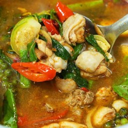 แกงป่าไก่ใส่มะเขือ