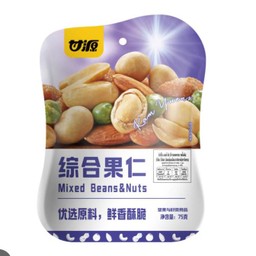 ถั่วรวมทอดกรอบ รสดั้งเดิม 75g.