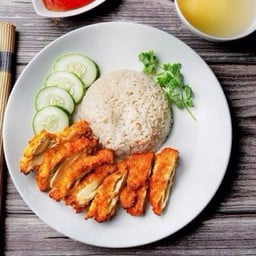 ข้าวมันไก่ทอด