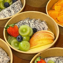 แอปเปิ้ล+แก้วมังกร+องุ่น+สตอเบอรี่+บลูเบอร์รี่