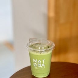 **Cold whisk genmaicha latte, Uji