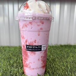 เผือกนมสดปั่นสตอเบอร์รี่