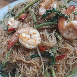 หมี่กระเฉดกุ้ง ,หมูกรอบ,หมูหมัก,หมูตุ๋น,หมึก