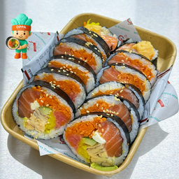 คิมบับ แซลมอนครีมชีส Salmon Cream Cheese Jumbo (12pcs)