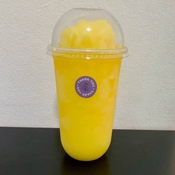 น้ำส้ม ( ปั่น )  ไซรัปล้วน ไม่ใส่นม