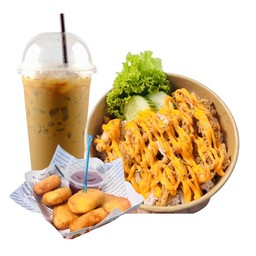 ข้าว+ทานเล่น+เครื่องดื่ม