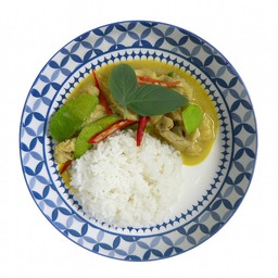 ข้าวราดเขียวหวานแห้ง