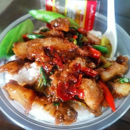 พริกแกงหมูหมัก บวกโค๊ก