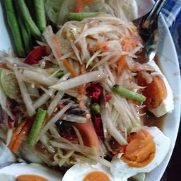 ตำปูปลาร้า+ไข่ต้ม