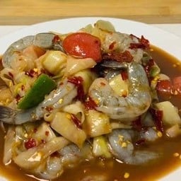 ตำหลวงพระบางกุ้งสด