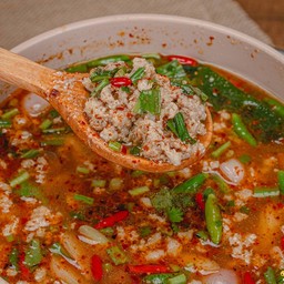 ต้มแซ่บลาบหมูสับ