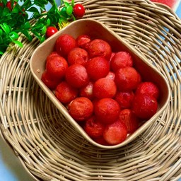 แตงโมหั่นกลม