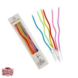 เทียนเกลียวสีพาสเทล(แบบยาว)