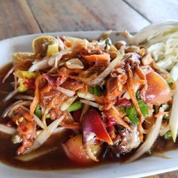 ส้มตำ ชา/กาแฟ เลียบคลองตาขำ