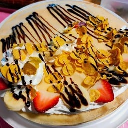 เครปไอติม โมจิครีมชีสตลาดบางใหญ่สไมล์ ตลาดบางใหญ่สไมล์ ร้านสีชมพู