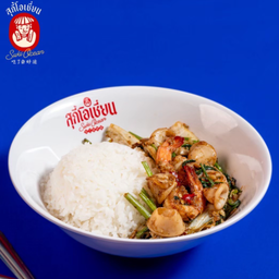 ข้าวราดสุกี้สไตล์แปะ