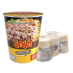 มาม่า บะหมี่กึ่งสำเร็จรูป ชนิดถ้วย รสหมูสับ 60 ก