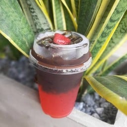 Black coffee strawberry