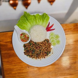 ข้าวกระเพราหมูสับ