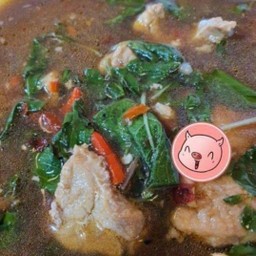 Soup ซุุปกะเพราหมูสับขุนช้าง