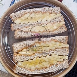 Banana Peanut butter Sandwich - 香蕉花生酱三明治 - กล้วยหอม เนยถั่ว แซนวิช