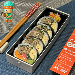 คิมบับ เนื้อบุลโกกิ Beef Bulgogi  Single (6pcs)