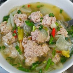 ต้มแซ่บหมูสับ