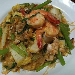 สุกี้แห้ง ทะเล