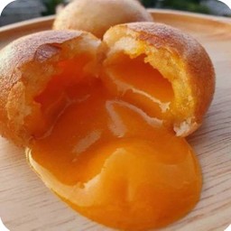 ซาลาเปาทอดไข่เค็มลาวา(2ลูก)