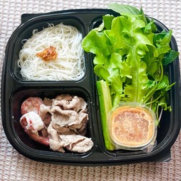 เมี่ยงหมูสันคอ+กุ้ง (ชุดเล็ก)