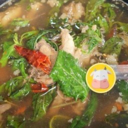 Soup ซุปกะเพราเนื้อสับขุนช้าง