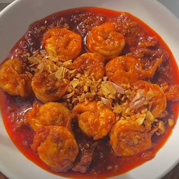 ข้าวกุ้งแก้วผัดพริกเผา สูตรคลีน