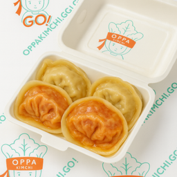 เกี๊ยวเกาหลี Oppa 손 Jumbo Mandu  (แป้งบาง ไส้แน่น) 4pcs