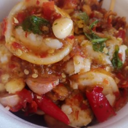 ปลาหมึกย่าง ปตท