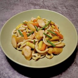 อุด้งผัดซอส BBQ (ไม่เผ็ด)