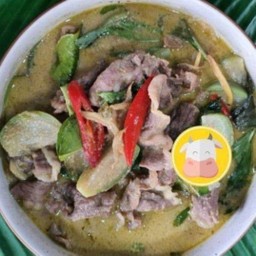 แกงเขียวหวานเนื้อสไลด์ Australia วากิว Top Size