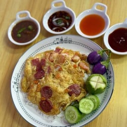 ข้าวตามสั่ง ยำ น้ำชง ของหวาน  ท่าจีน