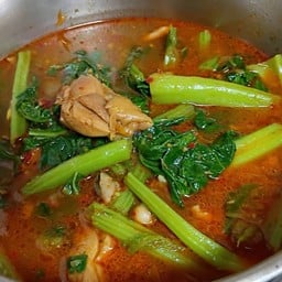 แก๋งผักกาดขมใส่ไก่