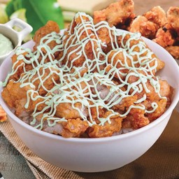 ข้าวไก่คาราเกะซอสวาซาบิ