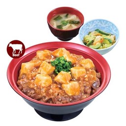 ข้าวหน้าเนื้อย่างมาโบโทฟุ และชุดสุดคุ้ม