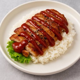 ข้าวหน้าหมูพริกไทยดำ