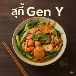 สุกี้น้ำ (เนื้อสัตว์+ไข่+วุ้นเส้น+ผัก)